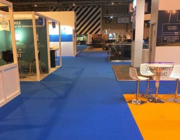 Flat Carpet Plain Surface Event Exhibition Carpet-blue - Image 4